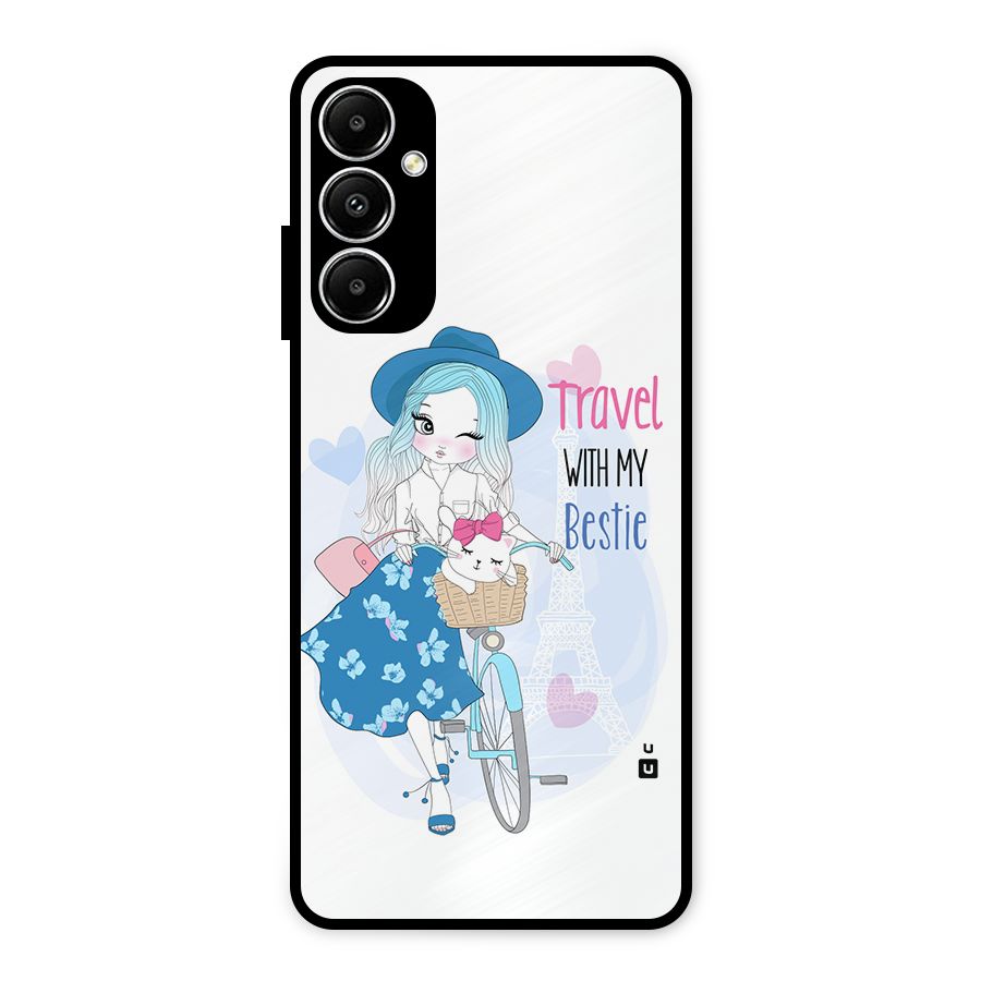 Travel With My Bestie Metal Back Case for Galaxy A05s