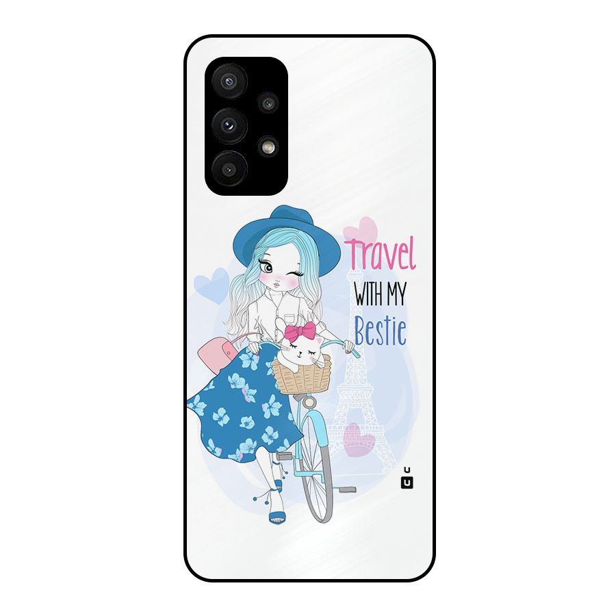 Travel With My Bestie Metal Back Case for Galaxy A23