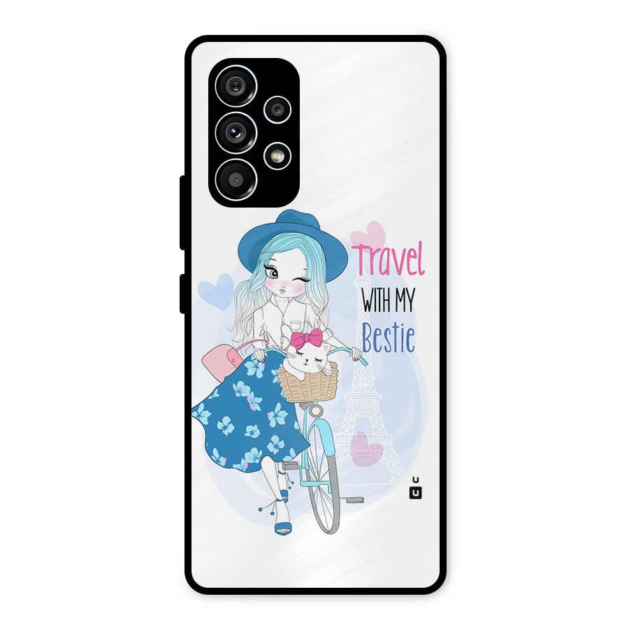 Travel With My Bestie Metal Back Case for Galaxy A53 5G