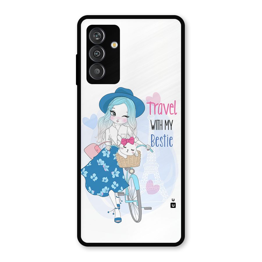 Travel With My Bestie Metal Back Case for Galaxy F13