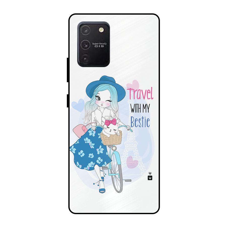 Travel With My Bestie Metal Back Case for Galaxy S10 Lite