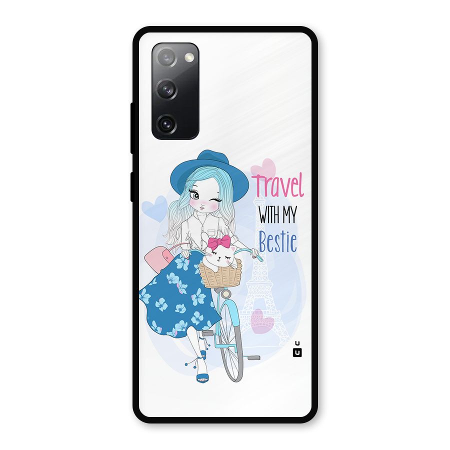 Travel With My Bestie Metal Back Case for Galaxy S20 FE