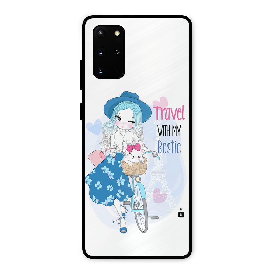 Travel With My Bestie Metal Back Case for Galaxy S20 Plus