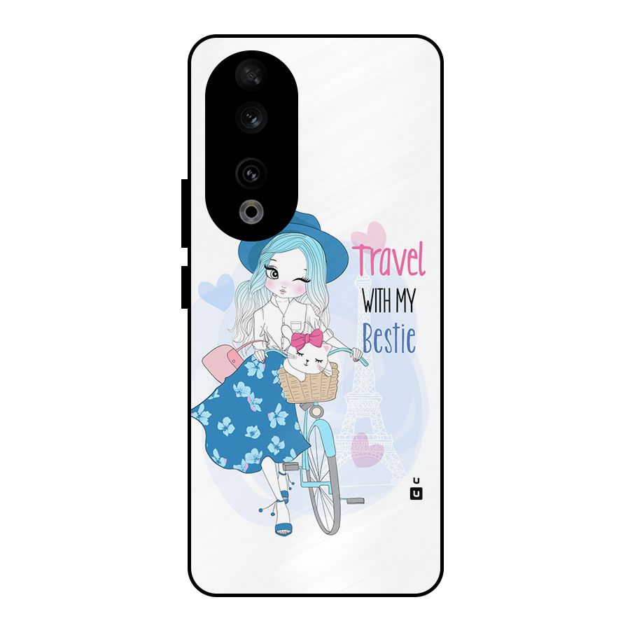 Travel With My Bestie Metal Back Case for Honor 90