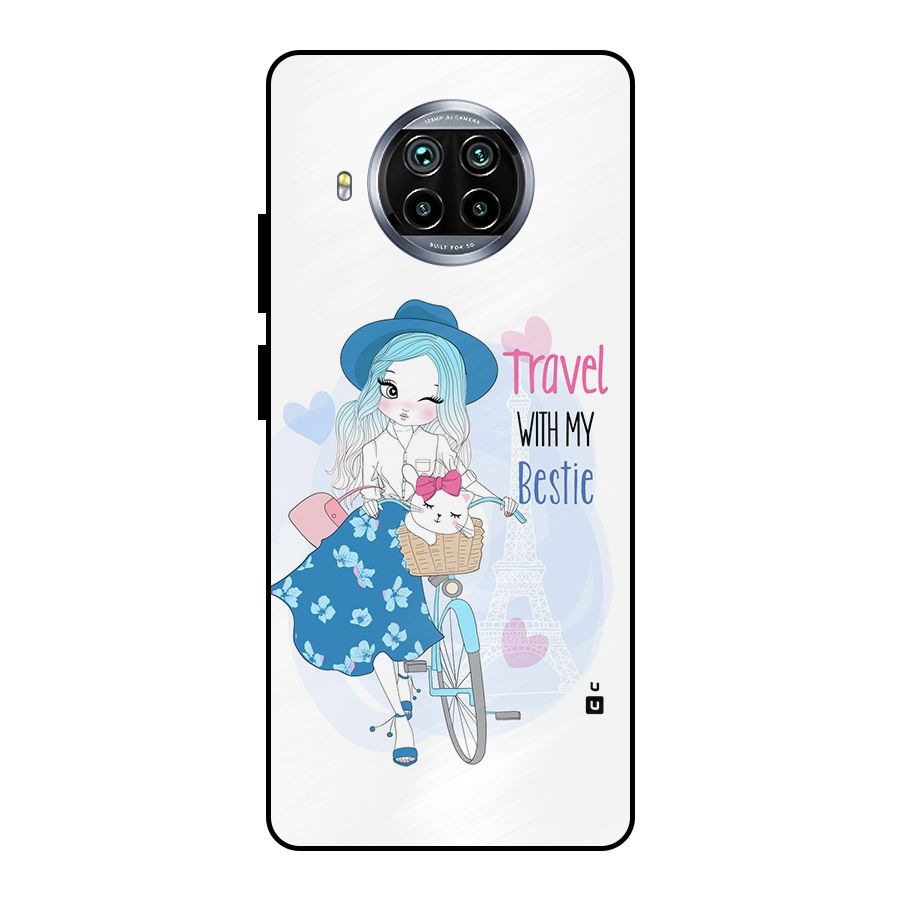 Travel With My Bestie Metal Back Case for Mi 10i