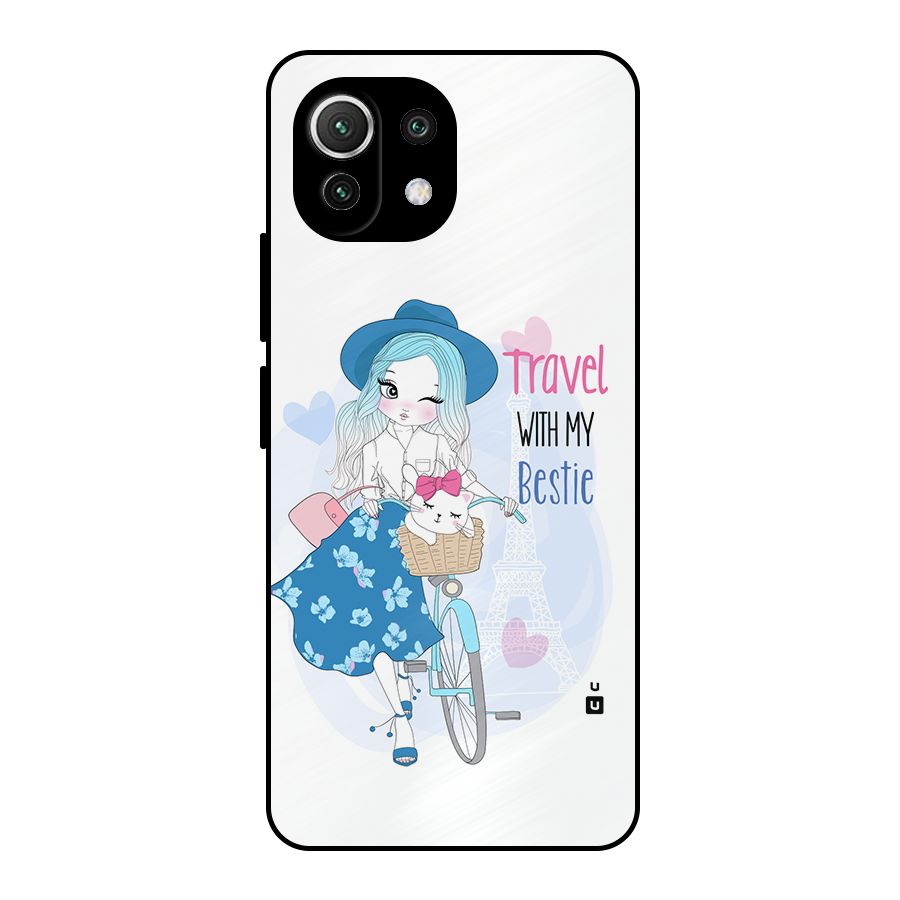 Travel With My Bestie Metal Back Case for Mi 11 Lite
