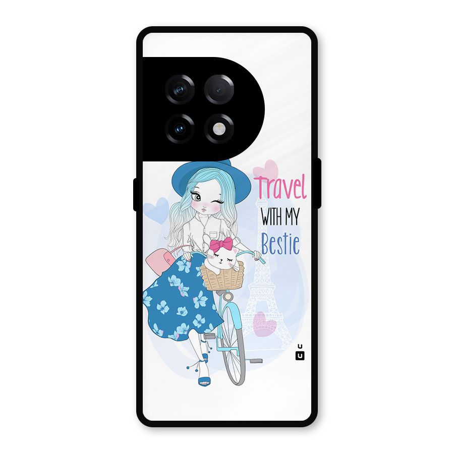 Travel With My Bestie Metal Back Case for OnePlus 11R