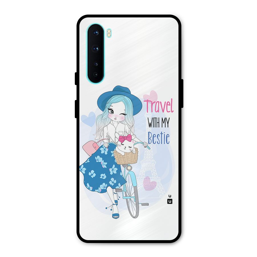 Travel With My Bestie Metal Back Case for OnePlus Nord