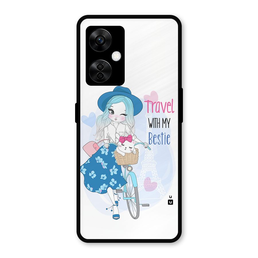 Travel With My Bestie Metal Back Case for OnePlus Nord CE 3 Lite