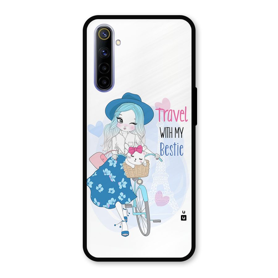 Travel With My Bestie Metal Back Case for Realme 6i