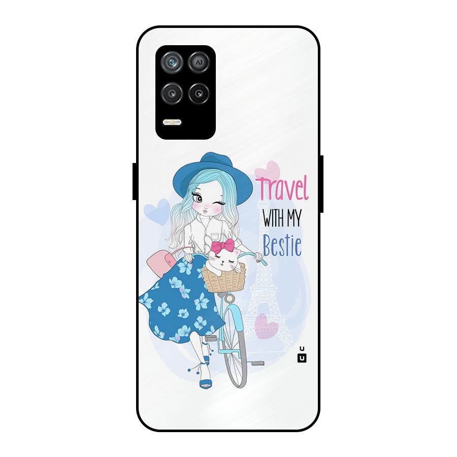Travel With My Bestie Metal Back Case for Realme 8 5G