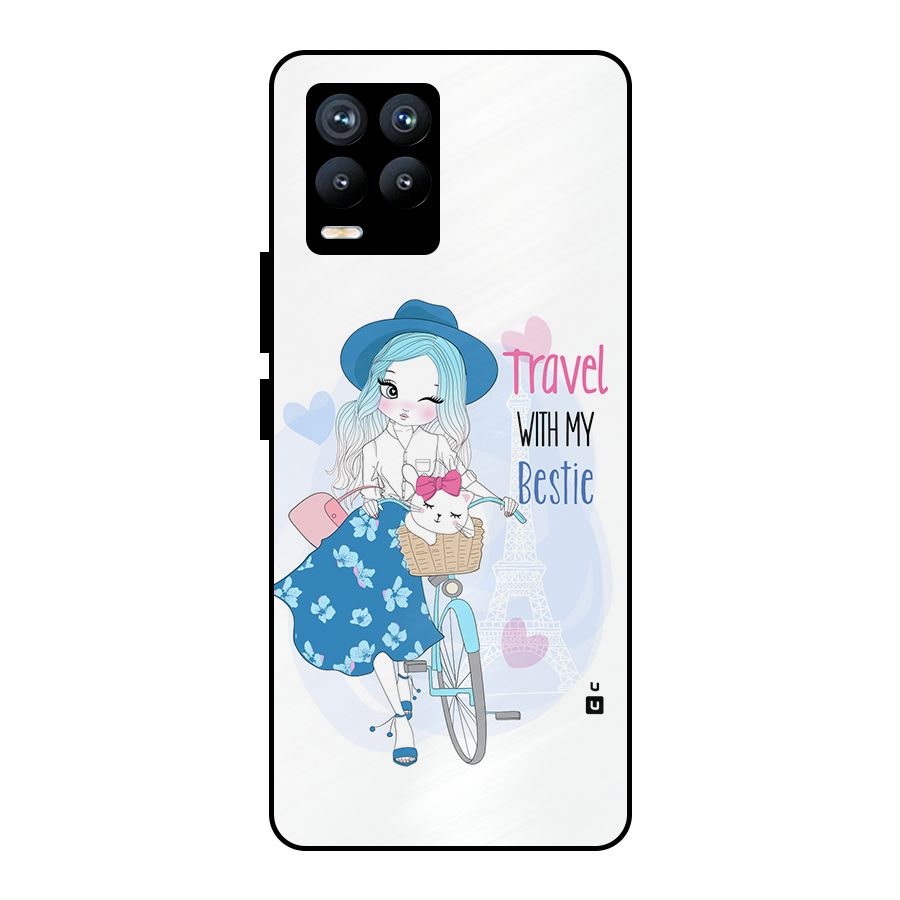 Travel With My Bestie Metal Back Case for Realme 8 Pro
