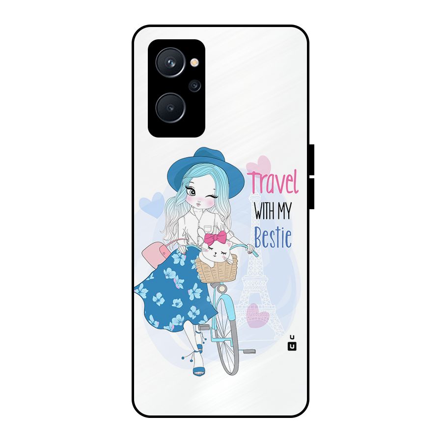 Travel With My Bestie Metal Back Case for Realme 9i 5G