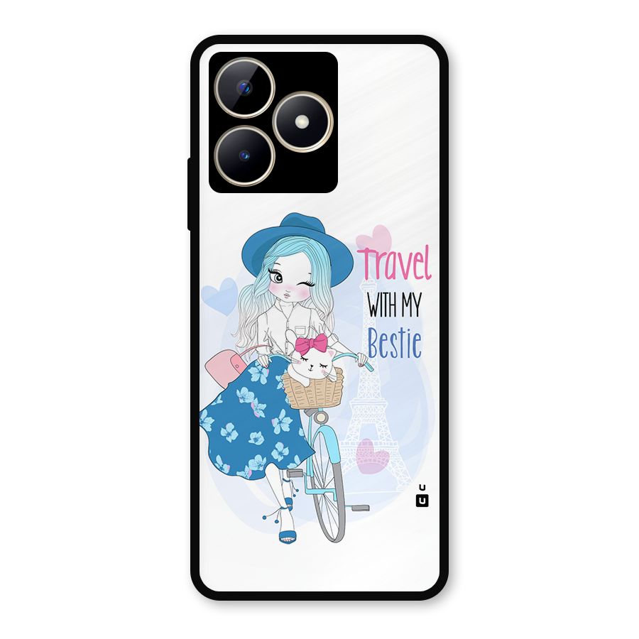 Travel With My Bestie Metal Back Case for Realme C53