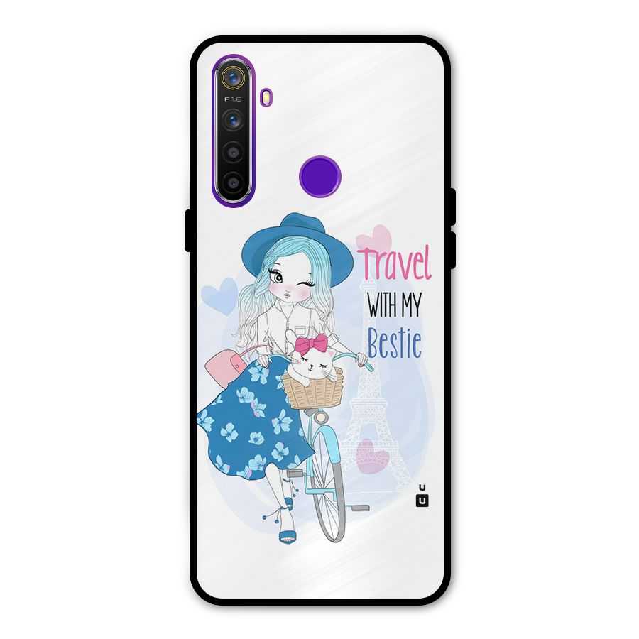 Travel With My Bestie Metal Back Case for Realme Narzo 10