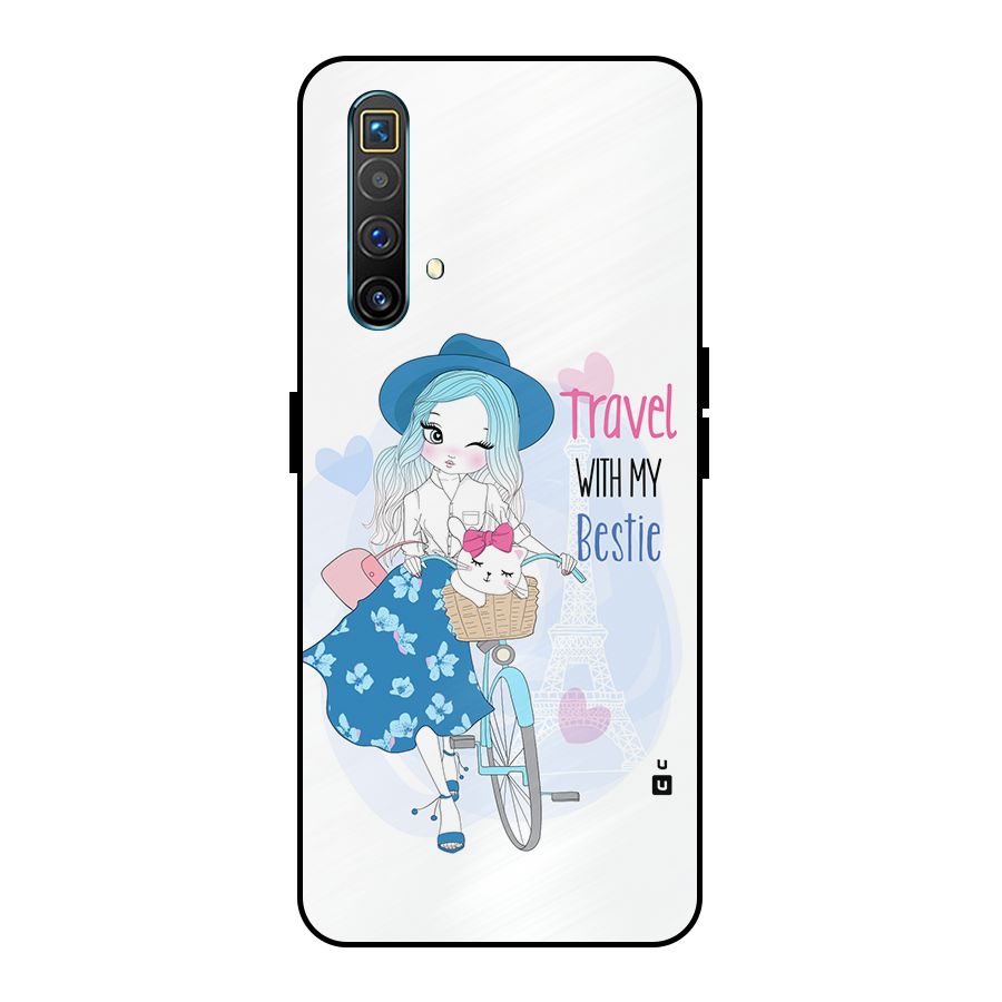 Travel With My Bestie Metal Back Case for Realme X3 SuperZoom