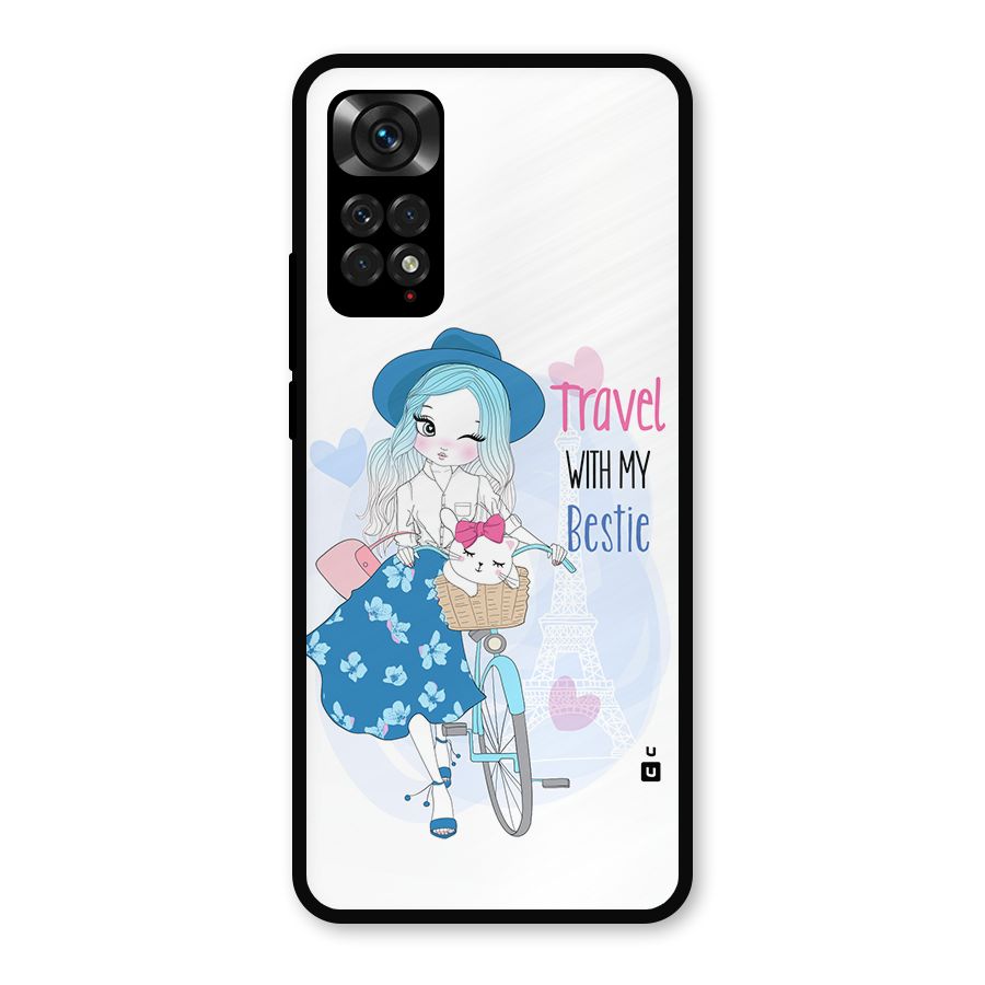 Travel With My Bestie Metal Back Case for Redmi Note 11