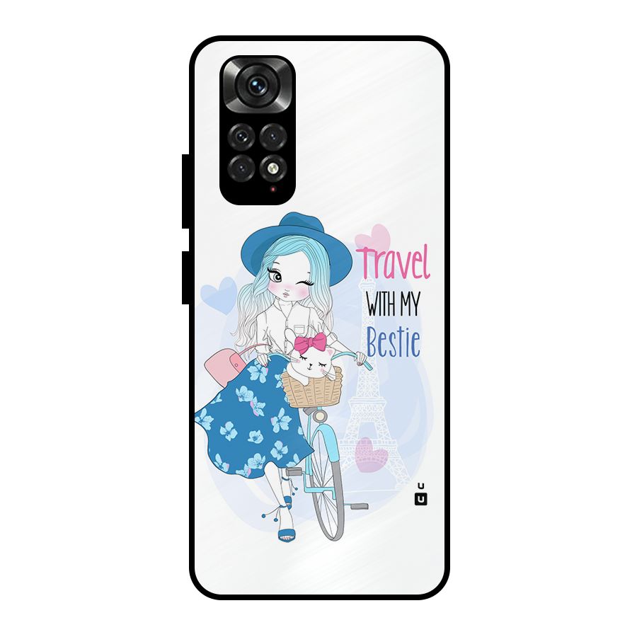 Travel With My Bestie Metal Back Case for Redmi Note 11 Pro Plus 5G