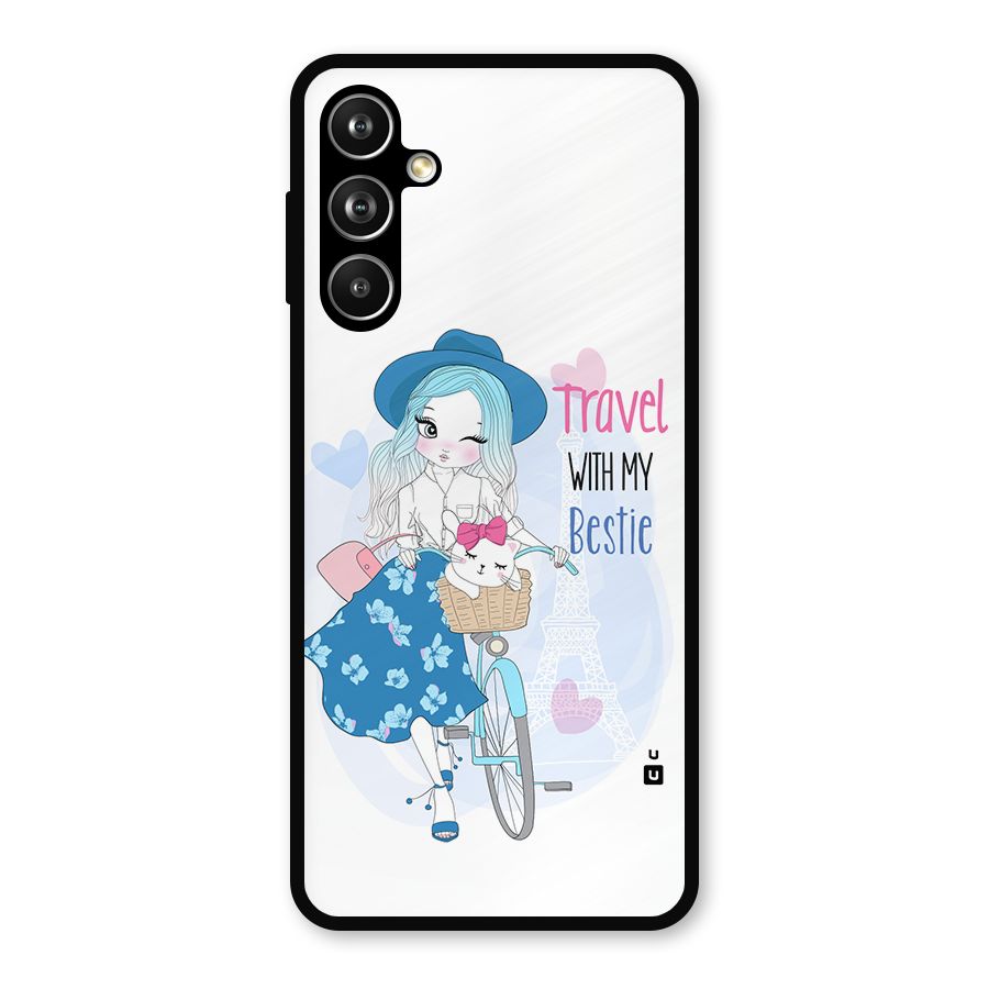 Travel With My Bestie Metal Back Case for Samsung Galaxy M54