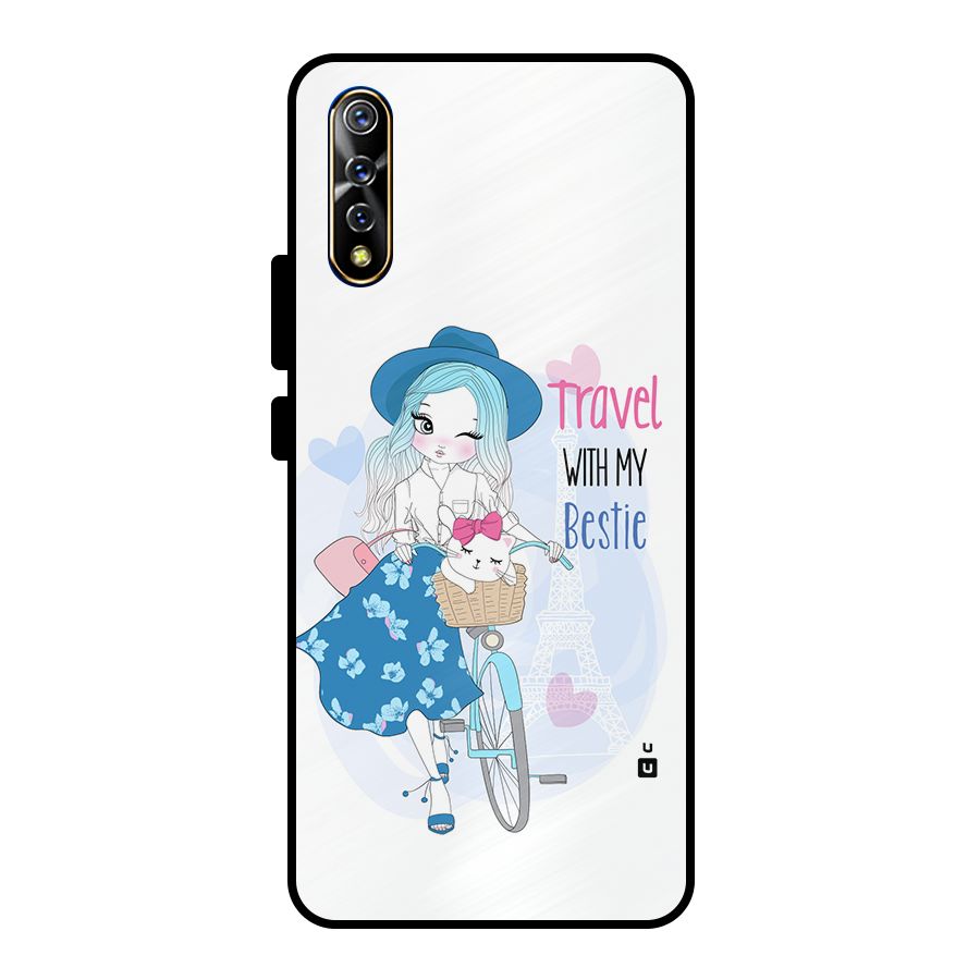 Travel With My Bestie Metal Back Case for Vivo S1