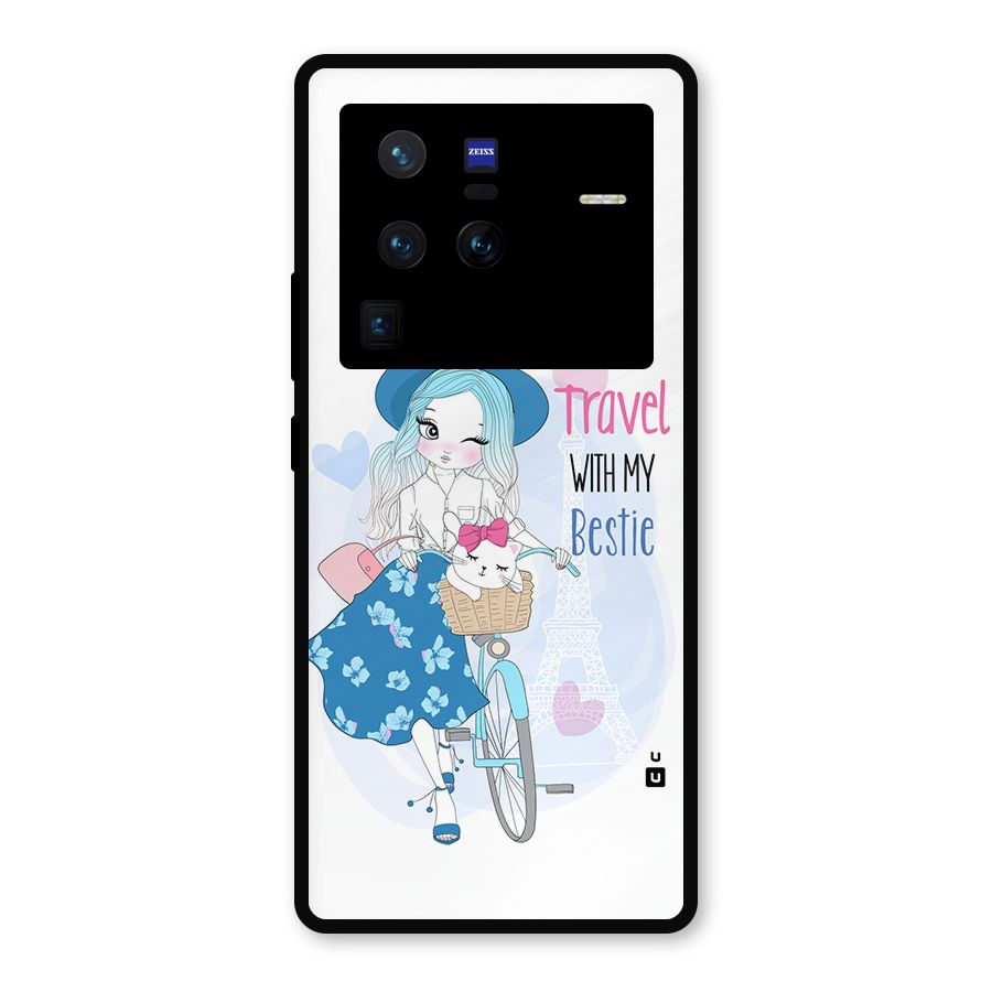 Travel With My Bestie Metal Back Case for Vivo X80 Pro