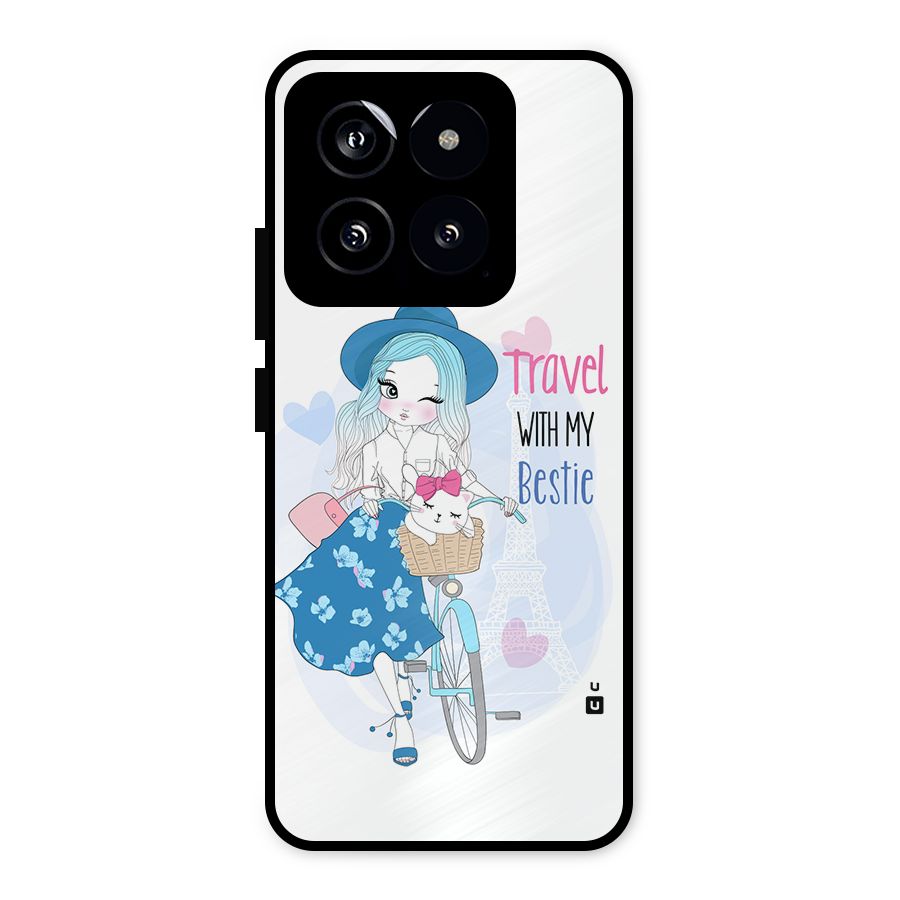Travel With My Bestie Metal Back Case for Xiaomi 14