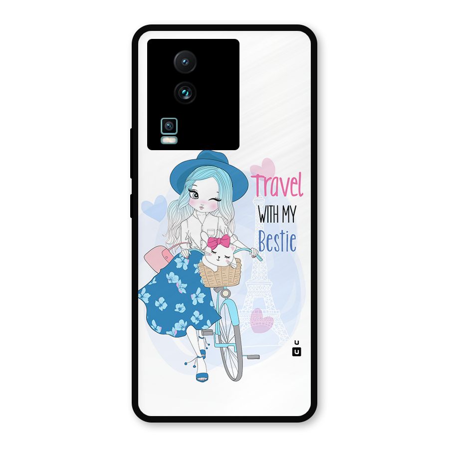 Travel With My Bestie Metal Back Case for iQOO Neo 7
