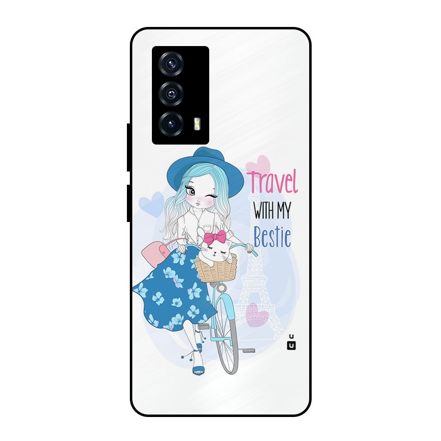 Travel With My Bestie Metal Back Case for iQOO Z5