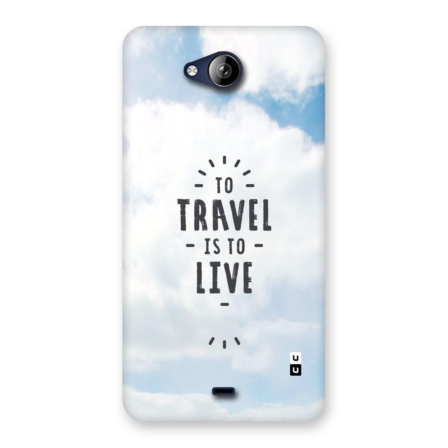 Travel is Life Back Case for Canvas Play Q355