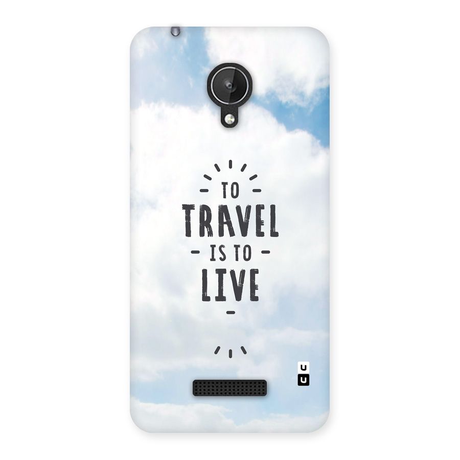 Travel is Life Back Case for Canvas Spark Q380