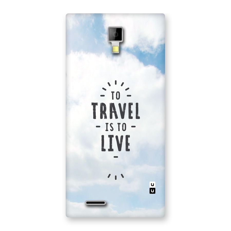 Travel is Life Back Case for Canvas Xpress A99