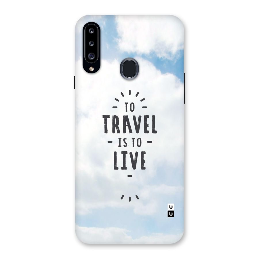 Travel is Life Back Case for Galaxy A20s
