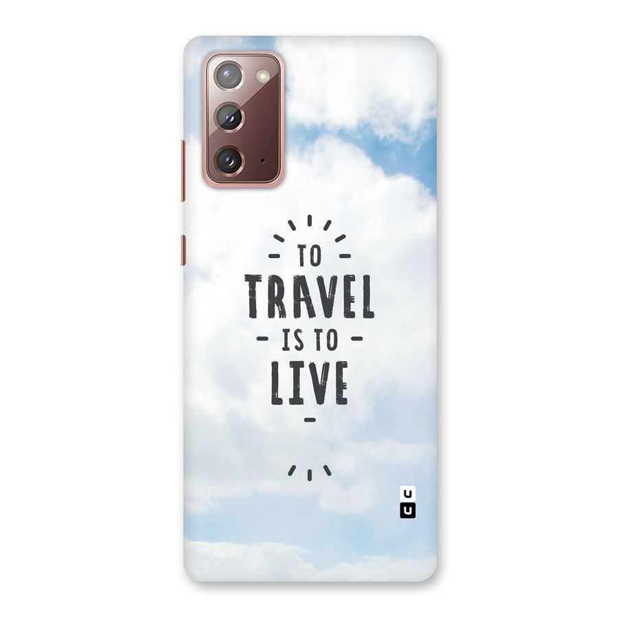 Travel is Life Back Case for Galaxy Note 20
