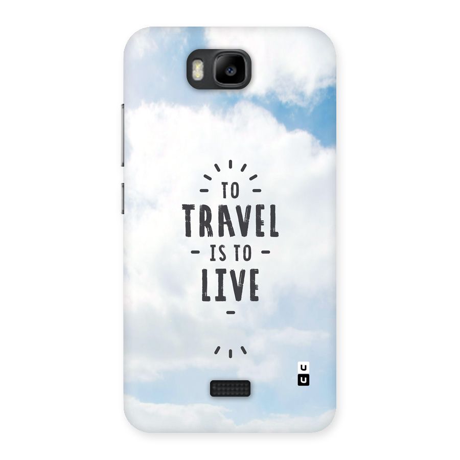 Travel is Life Back Case for Honor Bee