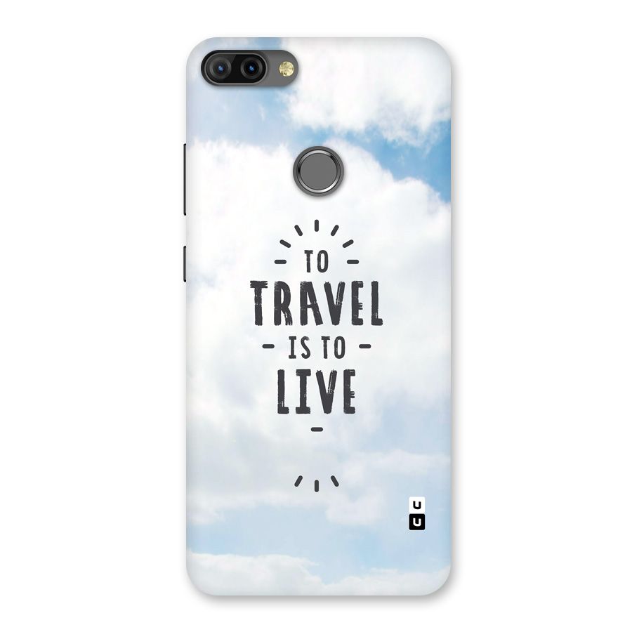 Travel is Life Back Case for Infinix Hot 6 Pro