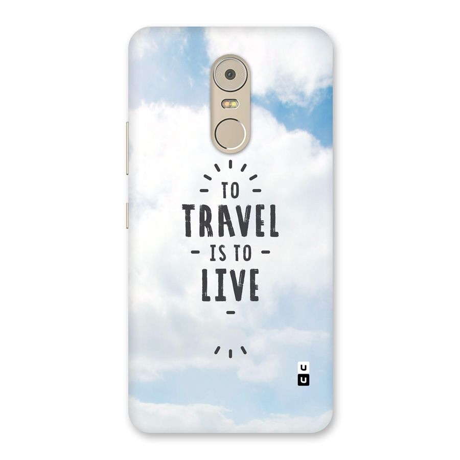 Travel is Life Back Case for Lenovo K6 Note
