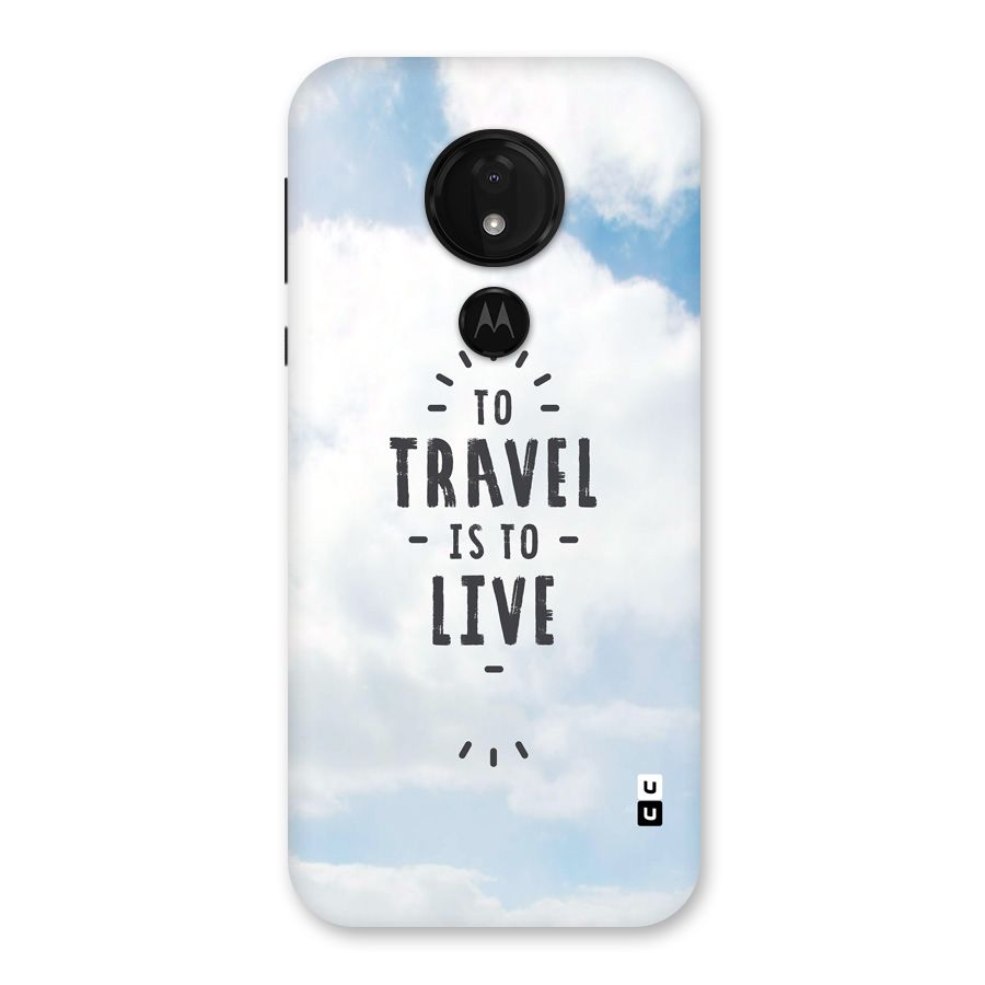 Travel is Life Back Case for Moto G7 Power