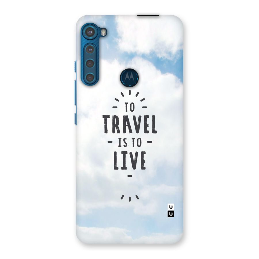 Travel is Life Back Case for Motorola One Fusion Plus