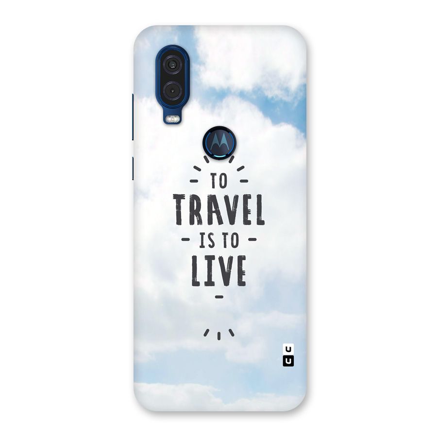 Travel is Life Back Case for Motorola One Vision