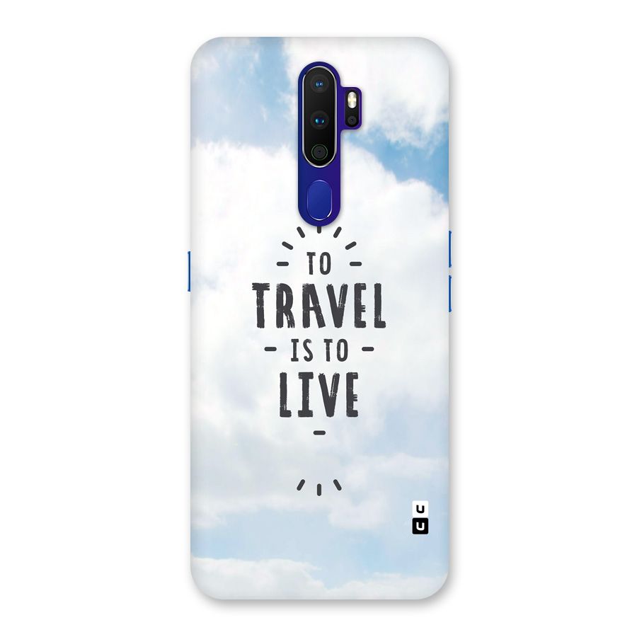 Travel is Life Back Case for Oppo A9 (2020)