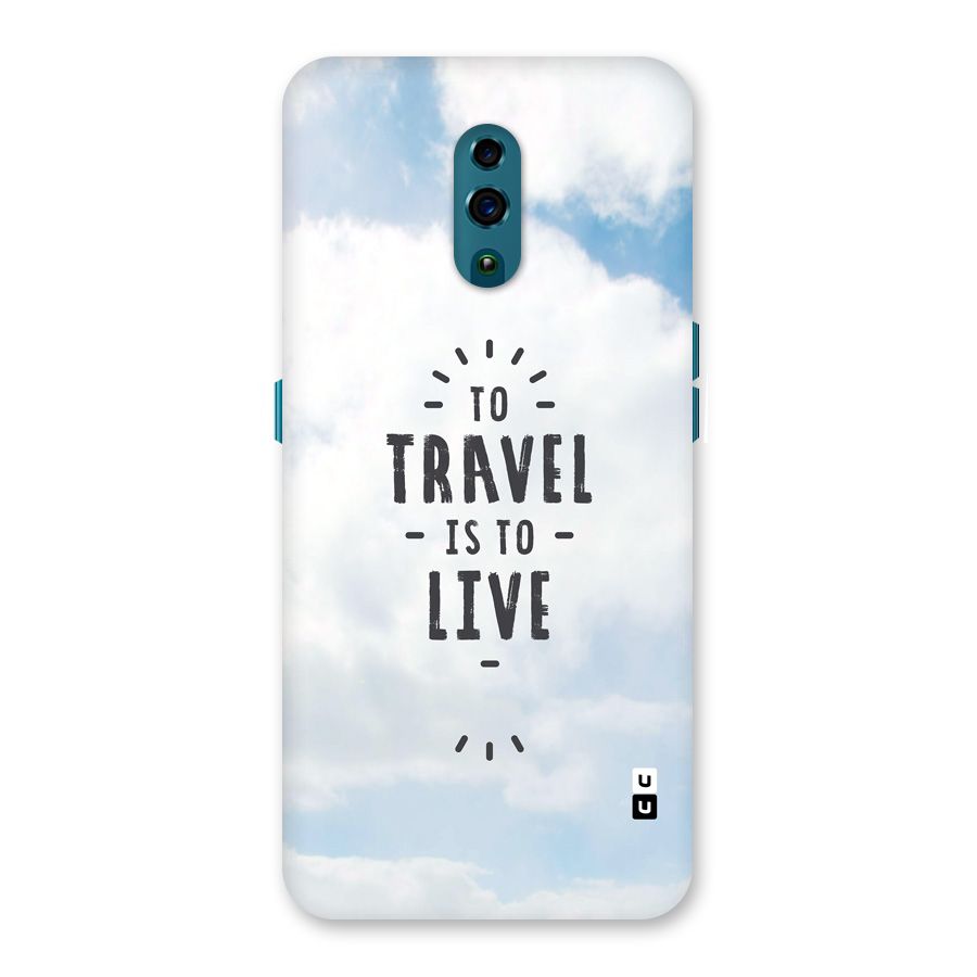 Travel is Life Back Case for Oppo Reno