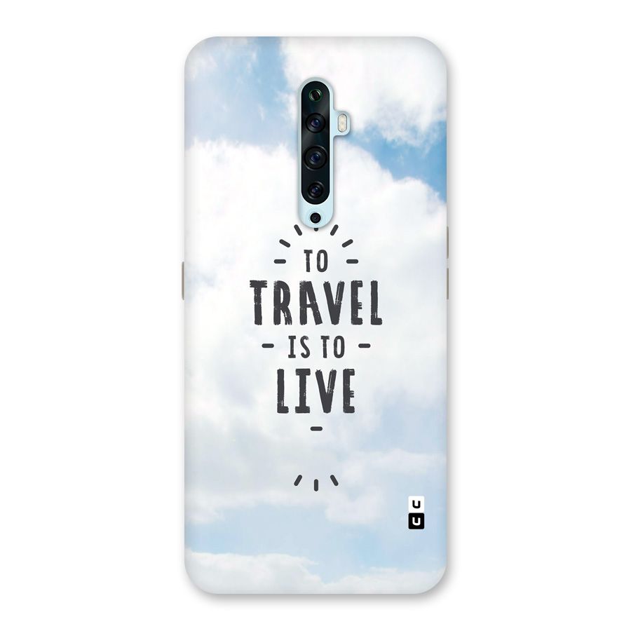 Travel is Life Back Case for Oppo Reno2 F