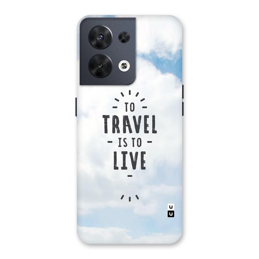 Travel is Life Back Case for Oppo Reno8 5G