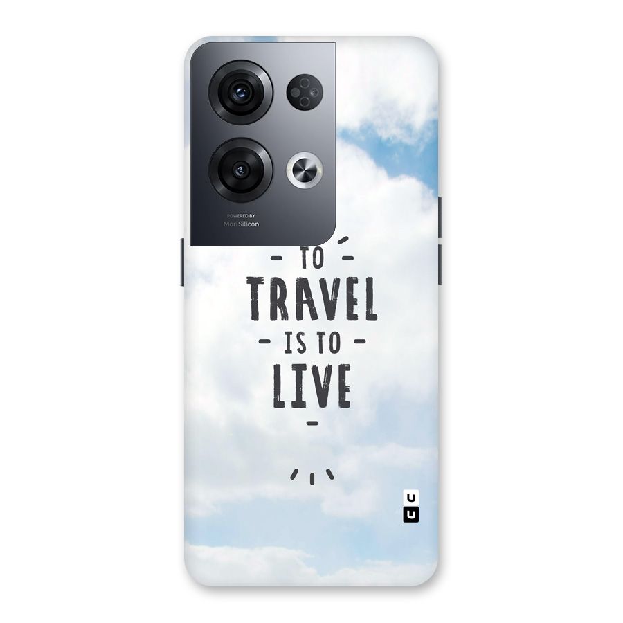 Travel is Life Back Case for Oppo Reno8 Pro 5G