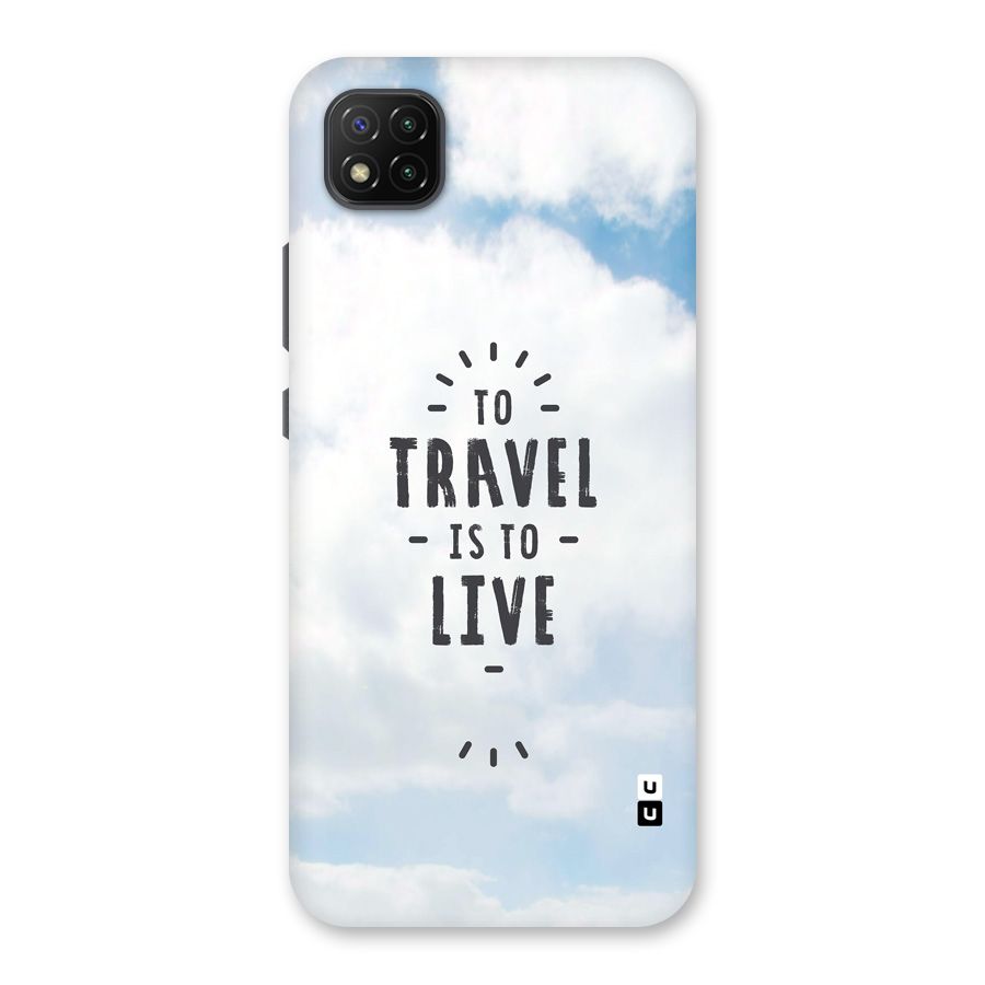 Travel is Life Back Case for Poco C3