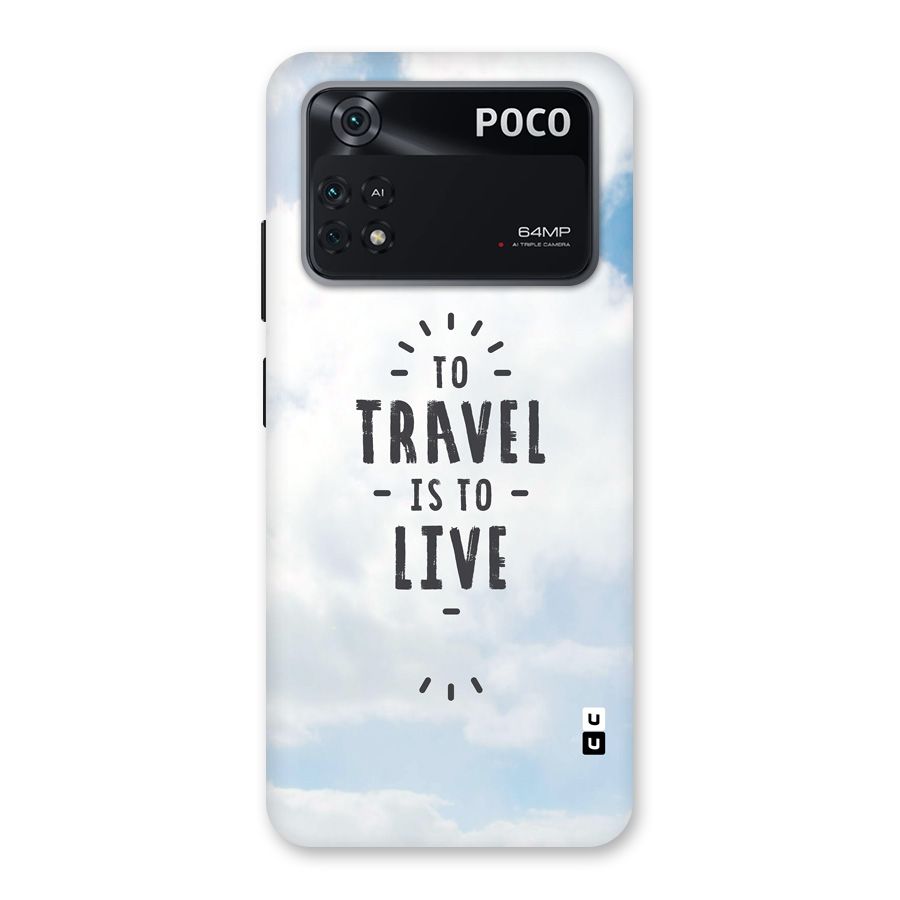 Travel is Life Back Case for Poco M4 Pro 4G