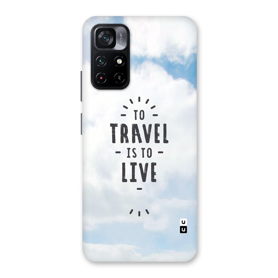 Travel is Life Back Case for Poco M4 Pro 5G