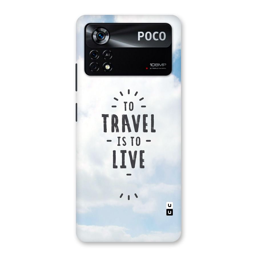 Travel is Life Back Case for Poco X4 Pro 5G