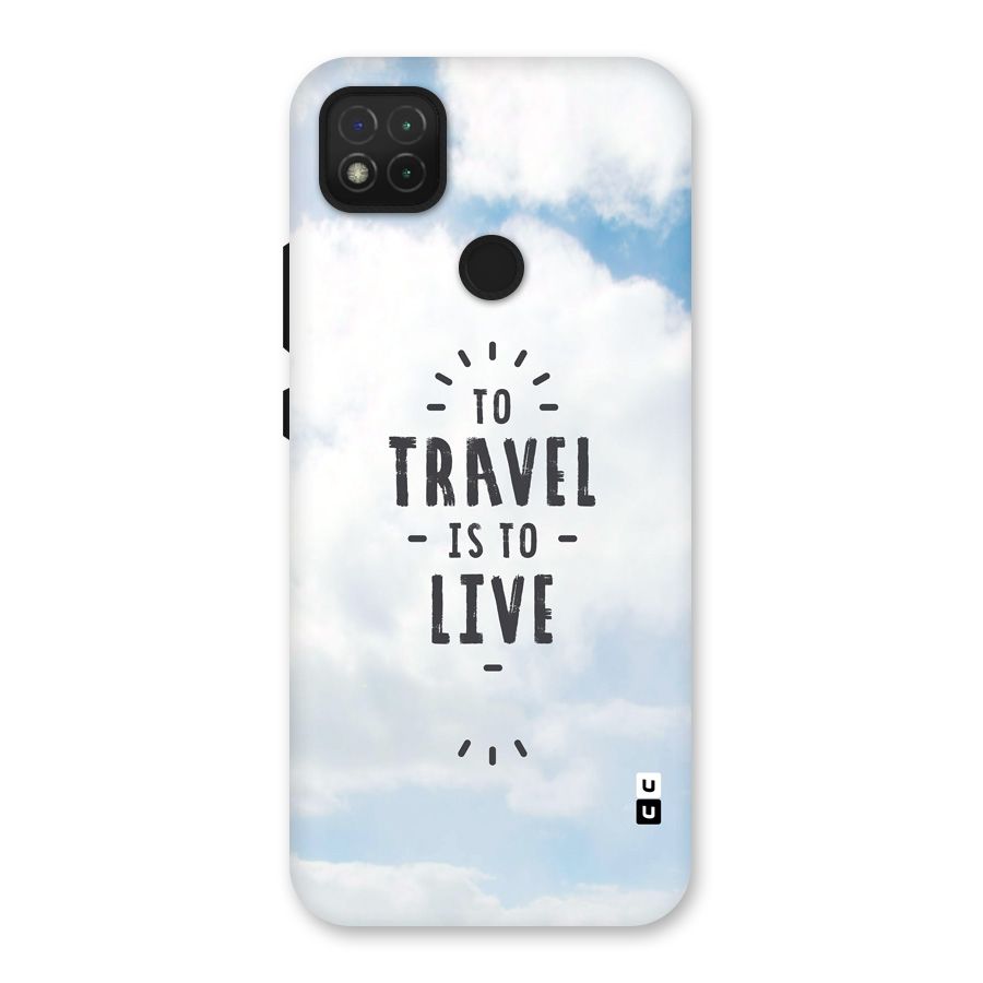 Travel is Life Back Case for Redmi 9 Activ