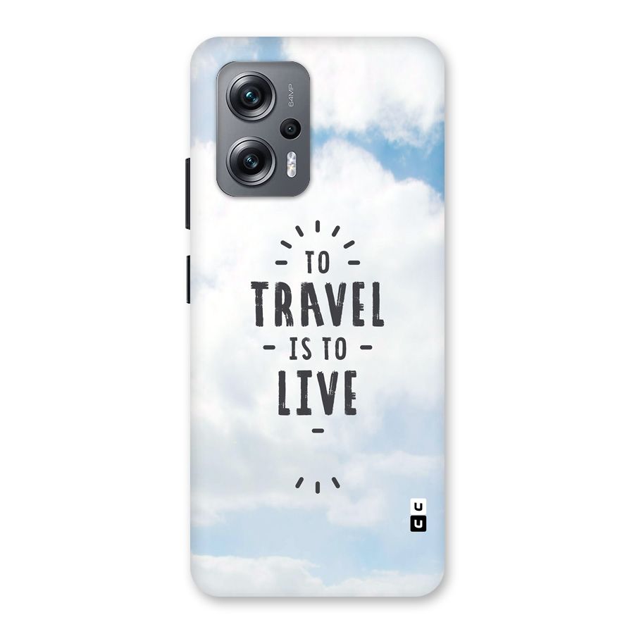 Travel is Life Back Case for Redmi K50i